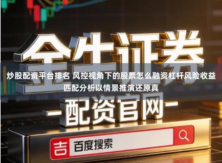 炒股配资平台排名 风控视角下的股票怎么融资杠杆风险收益匹配分析以情景推演还原真